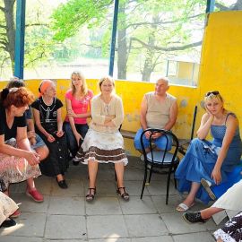 Команда взрослых тоже принимала участие Духовные чада отца Виктора на природе. 06.05.2012 г.