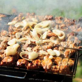 Шашлык на подходе Духовные чада отца Виктора на природе. 06.05.2012 г.