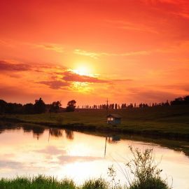 Вечерело Духовные чада отца Виктора на природе. 06.05.2012 г.