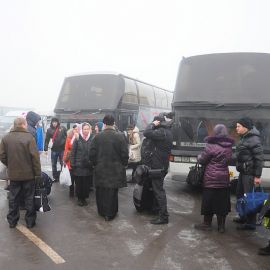 Почаевская лавра встретила туманной погодой Паломническая поездка в Почаевскую лавру 30.12.2013 - 02.01.2014