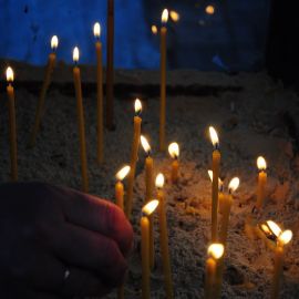 Свечи с молитвой святому Амфилохию Почаевскому Паломническая поездка в Почаевскую лавру 30.12.2013 - 02.01.2014