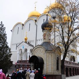 Первым делом все прибывшие в обитель паломники устремляются к могилке-усыпальнице старца Зосимы, почившего в 2002 году Паломническая поездка в Свято-Успенскую Николо-Васильевскую обитель. 26-27 октября 2013