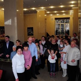 Вот и собралась вся община Празднование Рождества Христова, 7.01.2014 г.
