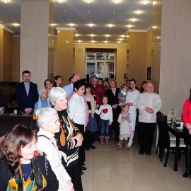 После общей молитвы праздник начался Празднование Рождества Христова, 7.01.2014 г.