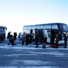 Несмотря на большое количество выпавшего снега, в Почаев паломники добрались с Божьей помощью благополучно и в положенное время Паломничество. Почаев 30.12.2014 - 03.01.2015 г.