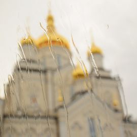 Но впереди еще много святынь! Купола Преображенского собора Свято-Успенской Почаевской лавры Паломничество. Почаев 30.12.2014 - 03.01.2015 г.