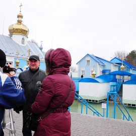 Процесс создания фильма о паломнической поездке в Почаевскую лавру Паломничество. Почаев 30.12.2014 - 03.01.2015 г.
