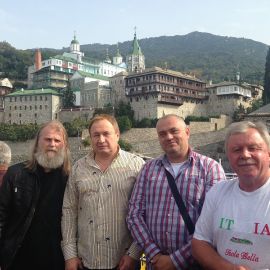 Спутники отца Виктора по паломничеству Поездка отца Виктора на Афон. Октябрь 2014