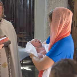 Отец Виктор и матушка Вера, крестины младенца Петра Паломническая поездка отца Виктора в Черногорию. 10-24 июля 2016 г.