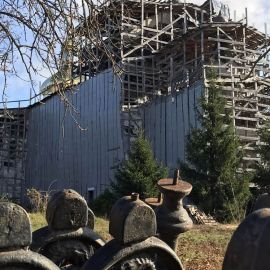 Строящийся храм в Глинской пустыни Паломническая поездка в Глинскую пустынь. 21-22.10.2017 г.