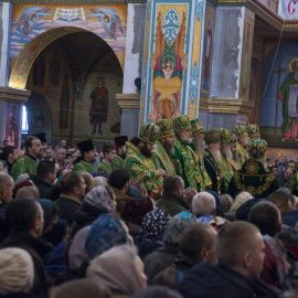 Литургия 1 января 2018 г. в Почаевской лавре Паломническая поездка в Почаевскую лавру. 30.12.2017 - 03.01.2018 г.
