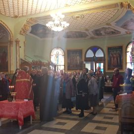Традиционный молебен перед поездкой Паломническая поездка к мощам святителя Спиридона и блаженной Матроны