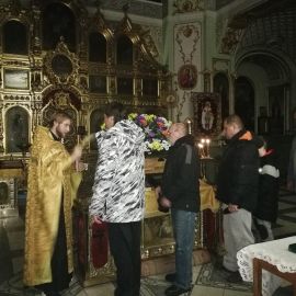 Перед дальней поездкой просим у Бога благословения в дорогу на молебне Паломническая поездка в Почаевскую лавру. 30.12.2018 - 03.01.2019 г.
