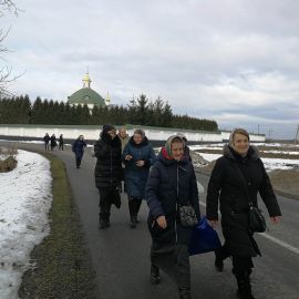 Немного отдохнув, паломники поспешили к новой святыне, расположенной неподалеку от Лавры Паломническая поездка в Почаевскую лавру. 30.12.2018 - 03.01.2019 г.