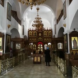 В соборе Святого Духа Свято-Духова скита Паломническая поездка в Почаевскую лавру. 30.12.2018 - 03.01.2019 г.