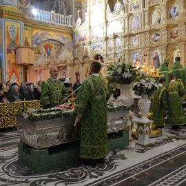 Архиерейская служба в Преображенском соборе Почаевской лавры Паломническая поездка в Почаевскую лавру. 30.12.2018 - 03.01.2019 г.
