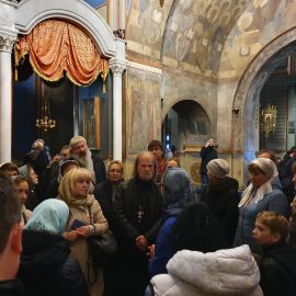 В этом храме сохранились фрески работы преподобного Андрея Рублева Паломническая поездка Боголюбово — Муром — Дивеево. 11-17.10.2019 г.