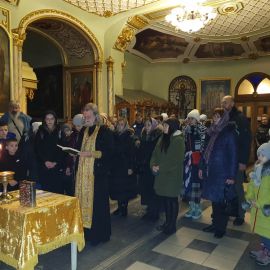 Молебен перед дальней поездкой - неотъемлемое начало всех паломничеств Поездка в Почаевскую лавру. 30.12.2019-02.01.2020 г.