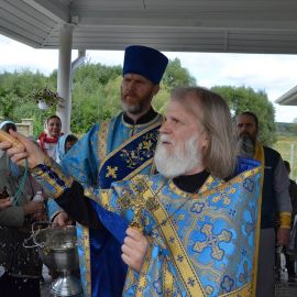 Водосвятный молебен с акафистом Высочиновской иконе Божьей Матери Выезд на природу, 4.09.2021 г.