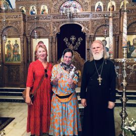 В женском монастыре преподобного Ефрема Сирина, гора Олимп Паломничество отца Виктора к греческим святыням, 12-22.06.2022 г.