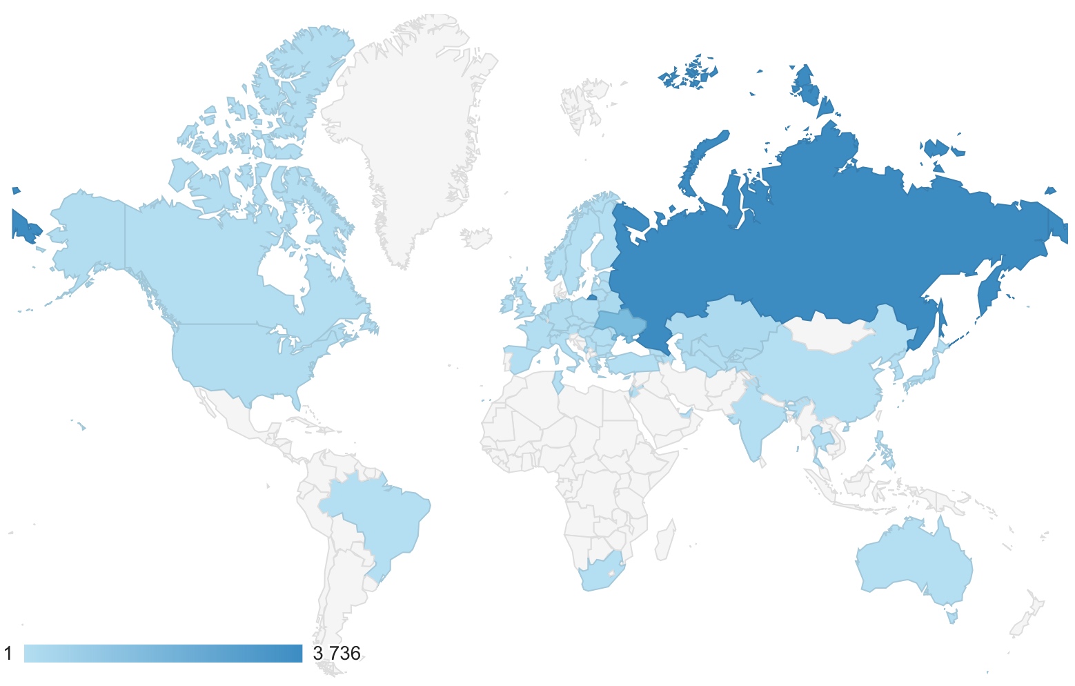 Статистика посещений сайта в мае 2018 года